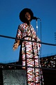 CARLA THOMAS on stage in 1972 at the Wattstax Festival in Los Angeles ...
