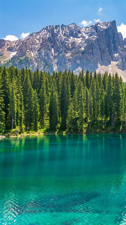 Lake 5k Karersee Mountains Resolutions Mobiles Android