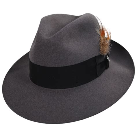 Stetson Temple Fur Felt Fedora Hat All Fedoras