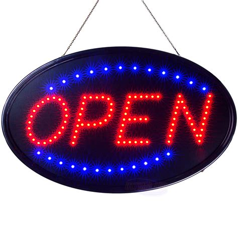 Buy Ultima Led Neon Open Sign For Business Jumbo Lighted Sign Open With Flashing Mode Large