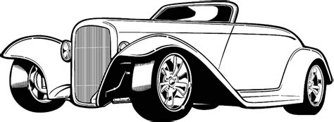 Collection of different views of classic car silhouettes. Classic Car Silhouette Clip Art (8 Image) - Colorings.net