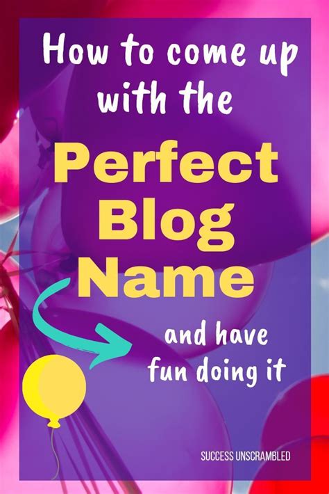 Naming your blog is one of the first major steps you should take as a blogger. Easily Come Up With Awesome Blog Name Ideas [Examples ...