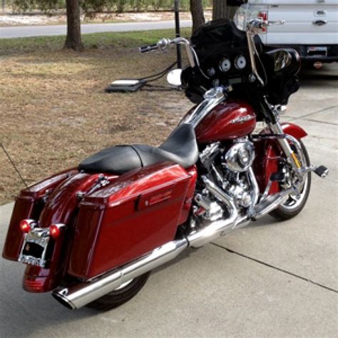 Available with 10 inch, 12 inch, 13 inch, 14 inch, 16 inch, and 18 inch rise in chrome or gloss black finish. Street Glide - Hill Country Custom Cycles Photo Gallery