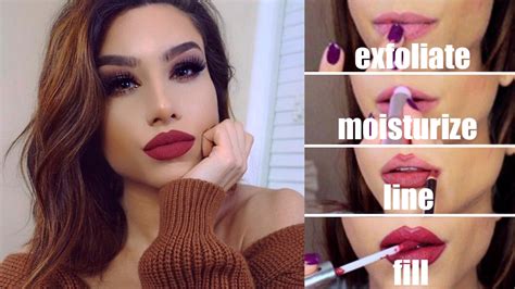 How To Fill In Lips For A Fuller Lip Look Easy Tutorial Youtube