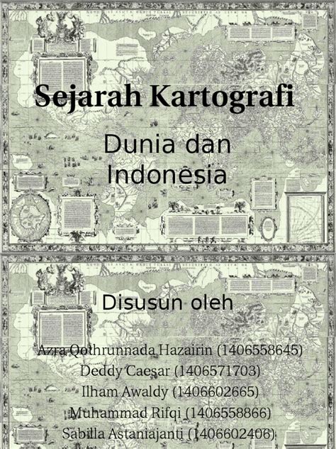 Dalam pmna/kbpn nomor 1 tahun 1997 dikemukakan tentang format/ukuran peta, skala peta, simbol peta serta tata warna yang digunakan dalam pemetaan penggunaan tanah dan kemampuan tanah. Sejarah Kartografi