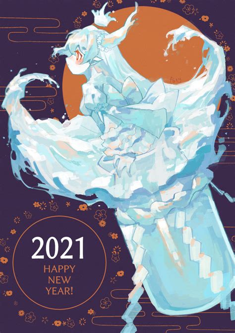 Safebooru 1girl 2021 Artist Name Bottle Colored Skin Commentary Request Dress English Text