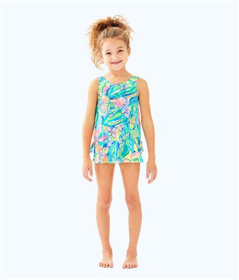 Lilly Pulitzer Upf 50 Girls Little Lilly Swim Dress Swim Dress