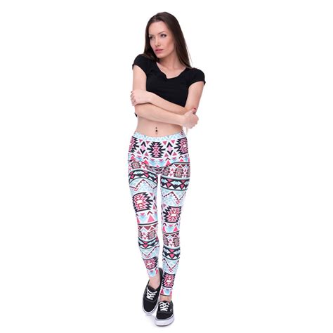 aztec round ombre printing leggings vinco leggings