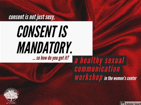 pillow talk healthy sexual communication · women s center · myumbc