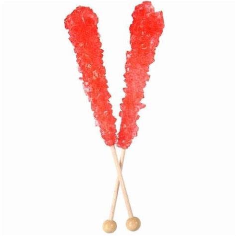 Rock Candy Crystal Sticks Strawberry 12 Ct Candy Crystals Rock