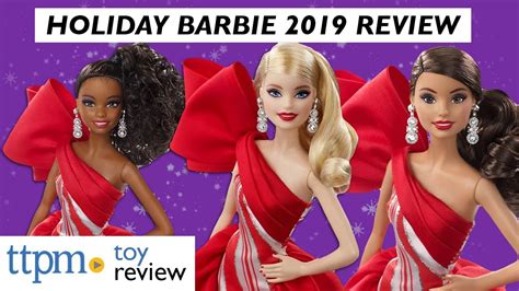 First Look At 2019 Holiday Barbie Dolls From Mattel Youtube
