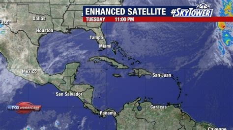 Enhanced Caribbean Satellite View Hurricane And Tropical Storm