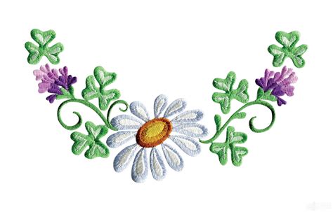 Daisy Border Clip Art Latest Embroidery Designs Embroidery Patterns