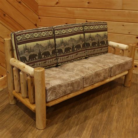 Cedar Grove Amish Sofa Amish Log Furniture Cabinfield