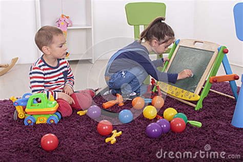 Kids Playing In The Room Stock Photo Image Of Lifestyle 40443910