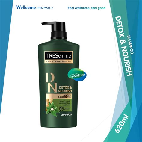 Tresemme Detox And Nourish Shampoo With Ginger And Green Tea 620ml Lazada