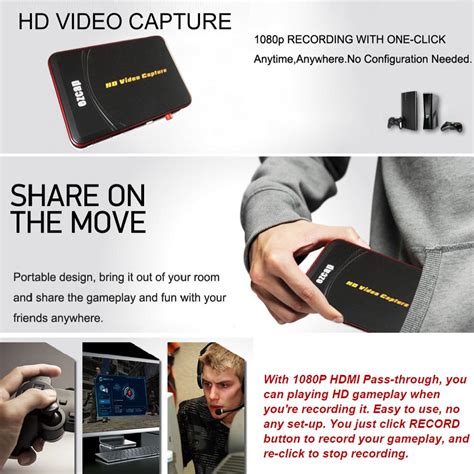 Buy Ezcap280 Hd Video Game Capture 1080p Hdmi Ypbpr Recorder Into Usb