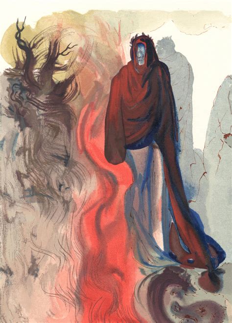 Salvador Dalí The Ghost Spoken Of Inferno Canto 34 1960 64