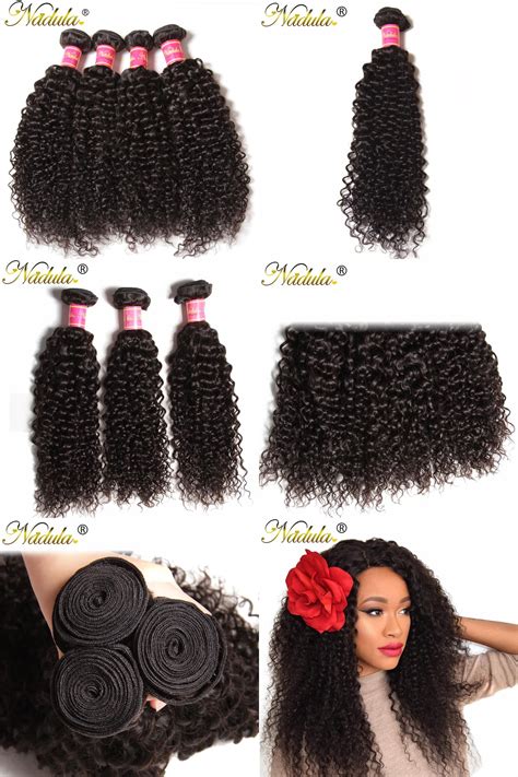 [visit to buy] nadula hair brazilian curly hair weave bundles can be mixed non remy hair mach