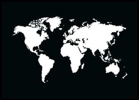 Finden sie hochwertige lizenzfreie vektorgrafiken, die sie anderswo vergeblich suchen. Schwarz-Weiß-Karte der Welt www.desenio.de | Weltkarte ...