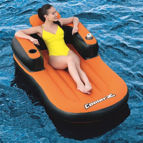 This pool chair features an adjustable seat that allows you to customize the floatation level, and it's comfortable to sit in and recline comfortably. Bestway 74" x 41" Ultra Deluxe Lounge | Floats & Lounges ...