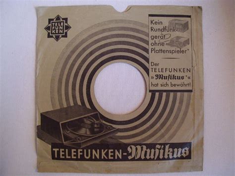 Foren Hüllen S T Telefunken Grammophon Und Schellackplatten