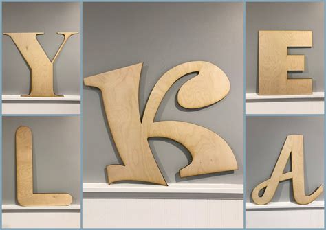 Custom Wood Letters Natural Birch Wood Large Letter 10 Etsy Canada