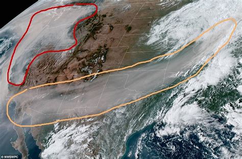Satellite Image Shows Smoke From Western Wildfires Stretching All The