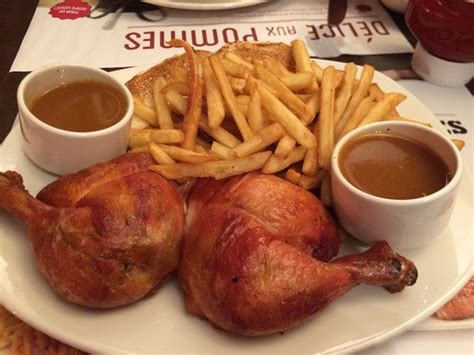 Double Cuisse de poulet et frites - Picture of Rotisserie St-Hubert ...