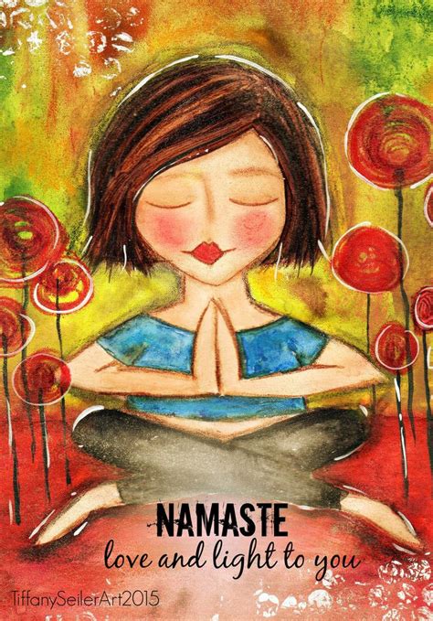 Love And Light Yoga Art Namaste Art Namaste