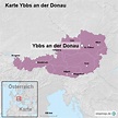 StepMap - Karte Ybbs an der Donau - Landkarte für Österreich