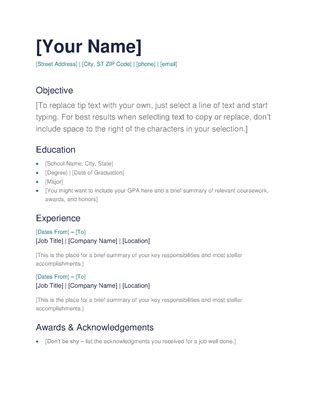 They can inspire, guide, and motivate. 30 Simple and Basic Resume Templates for all Jobseekers - WiseStep