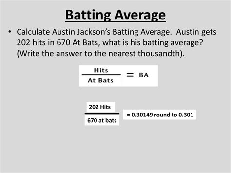 How To Figure Out Baseball Batting Average - BaseBall Wall