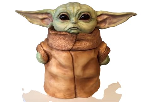 Baby Yoda Front View Standing Transparent Png