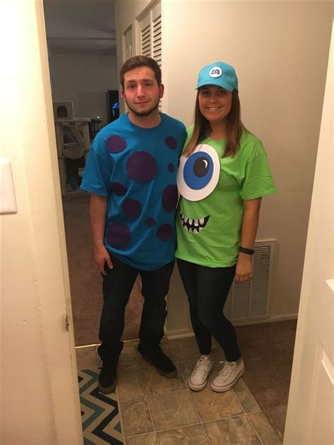 Sully And Mike Wazowski Monsters Inc Couple Costume Diy Couples Hot