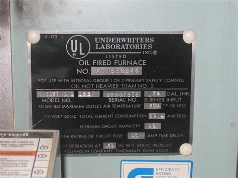Furnace Name Plate Flickr Photo Sharing