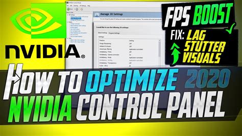 🔧 How To Optimize Nvidia Control Panel For Gaming And Performance The