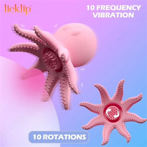 Licklip Octopus Vibrators Nipple Stimulate Vibration Sex Toys For Women
