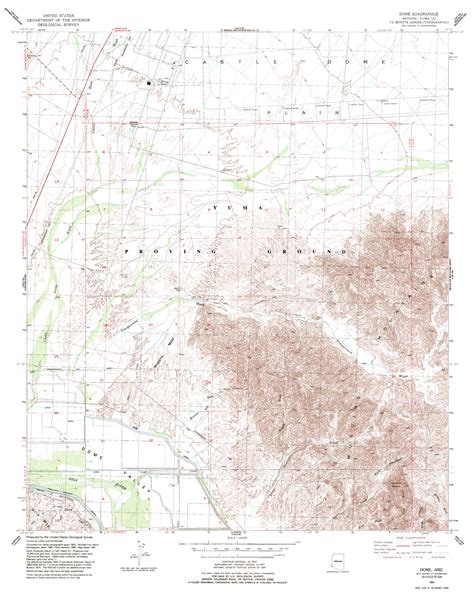 Topographic Maps Of Yuma Arizona Area