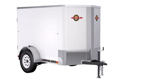 White Enclosed Trailers At