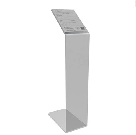 Acrylic Showroom Specification Card Stands Acrylic Information Stands