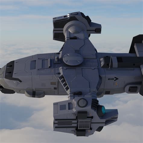 Sci Fi Dropship Cgtrader