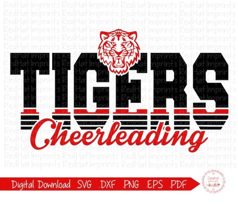 Tiger Cheer Svg Tigers Cheer Svg Tigers Cheerleader Cheer Etsy