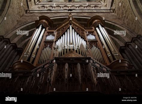 Organ Pipes Inside A Church Stock Photo Alamy