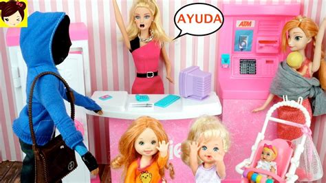 Juegos de vestir a barbie: al Ladron que robo el Banco de Barbie - Juguetes de Titi ...