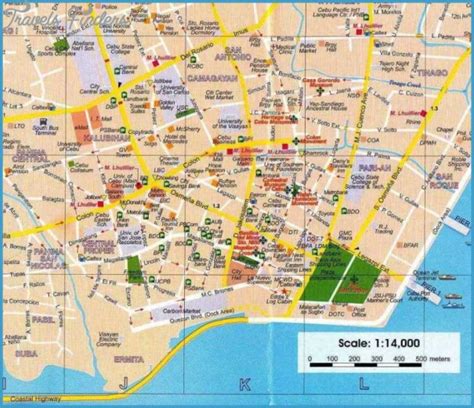 Cebu Philippines Map With Cities Travelsfinderscom