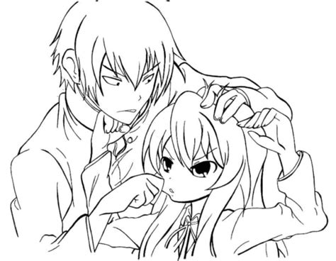 Anime Couple Coloring Pages Printable For Free Download