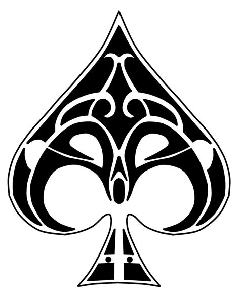 Ace Of Spades Card Drawing Free Download On Clipartmag