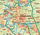 Map of Dusseldorf (City in Germany) | Welt-Atlas.de