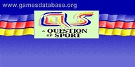A Question of Sport - Arcade - Games Database